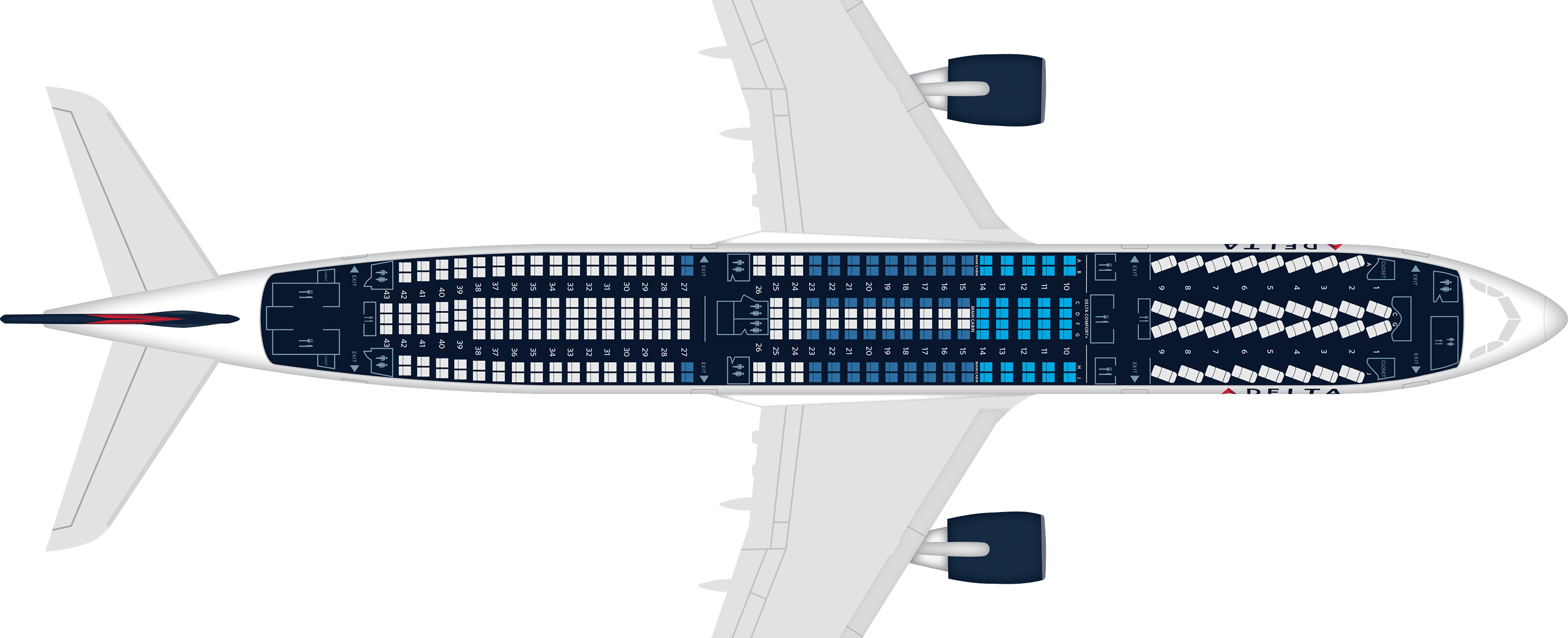 A333 Seat Map